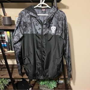 Marvel Punisher Windbreaker Jacket Size M